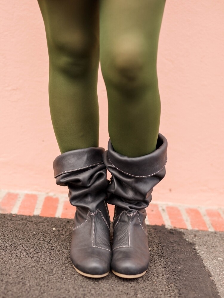 Knee-High Leather Boots