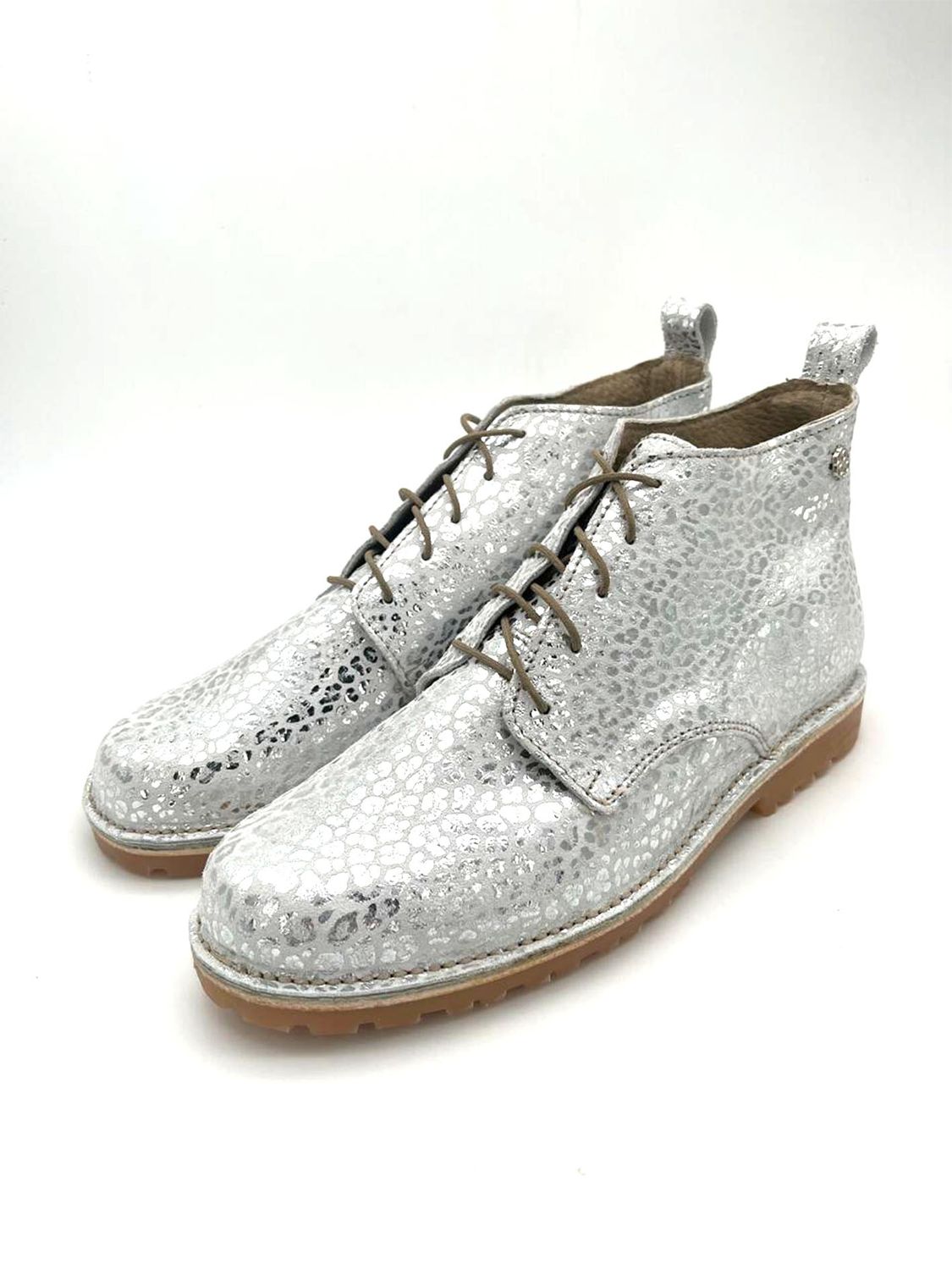 High Rise Silver Chukka Vellie Boot