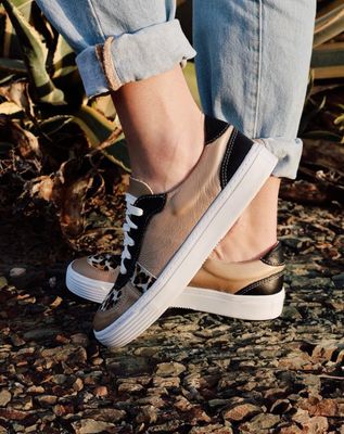 Suikerbossie Sneaker - Gold &amp; Jaguar