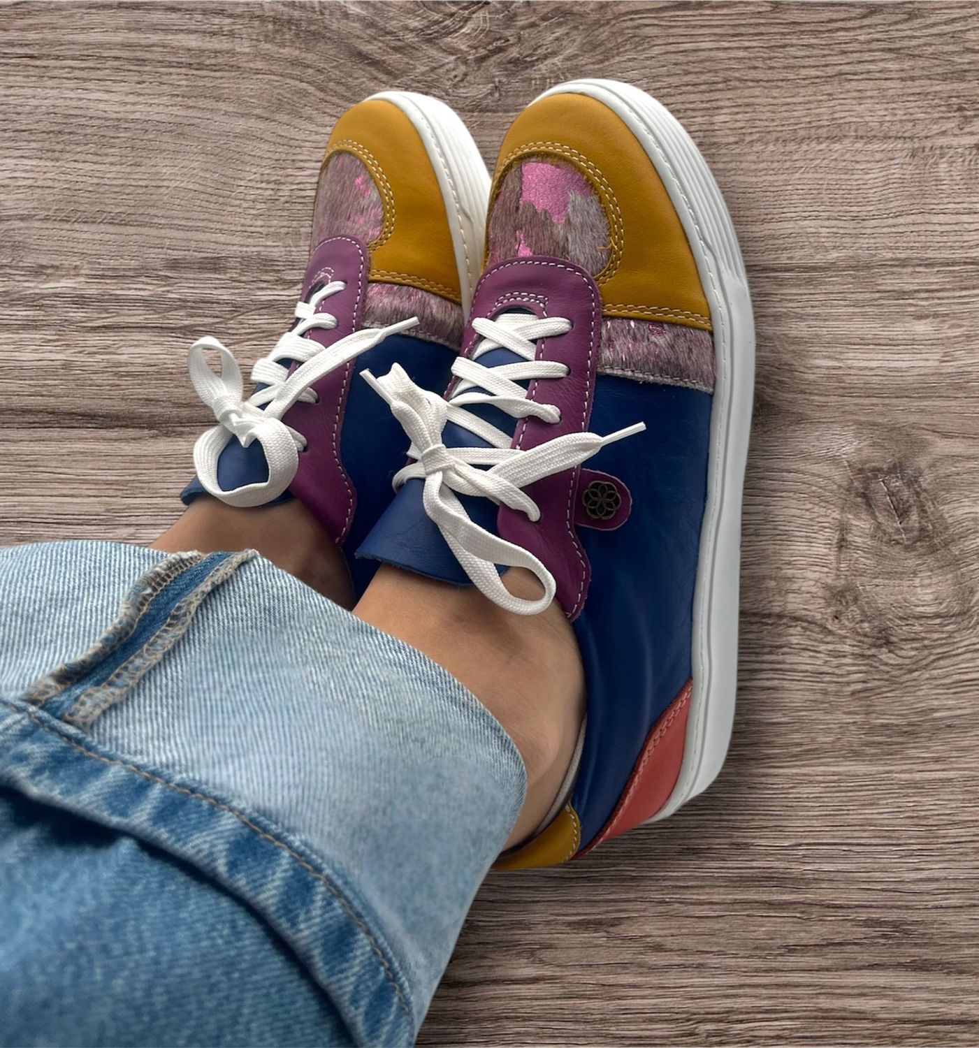 Suikerbossie Sneaker - Cobalt Blue &amp; Tumeric