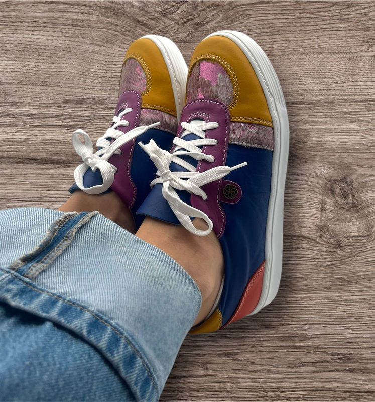 Suikerbossie Sneaker - Cobalt Blue &amp; Tumeric