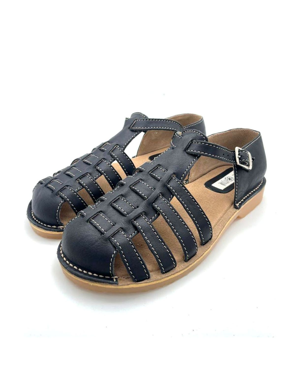 Barefoot Fisherman Sandal - Black // Mens