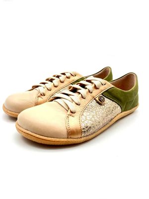 Barefoot Skaamrosie: Cream, Moss &amp; Gold Leopard