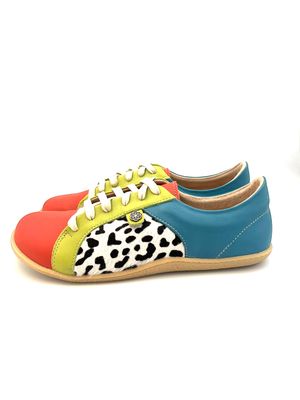 Barefoot Skaamrosie: Coral &amp; Bright Lime Combo