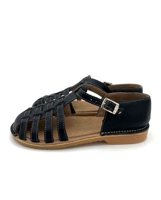 Barefoot Fisherman Sandal - Black // Mens
