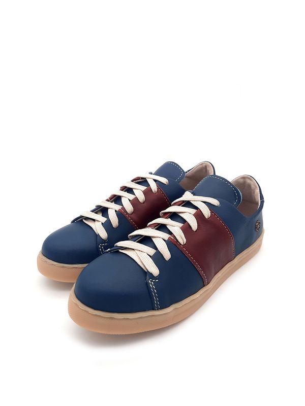 Gazania Sneaker - Navy &amp; Burgundy