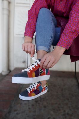 Skaamrosie Sneaker: Patchies Colorfull