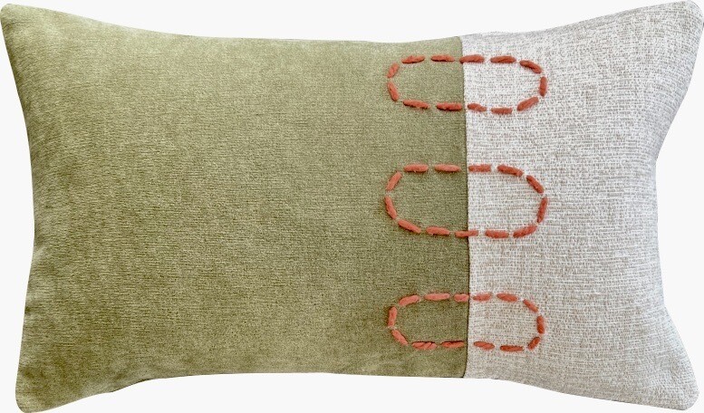 Landscapes Block - Sage Green &amp; Natural