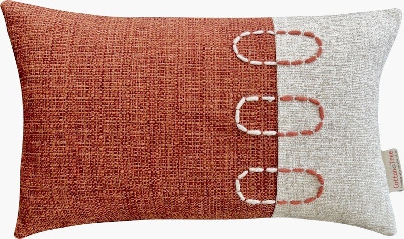 Landscapes Block - Burnt Orange &amp; Natural
