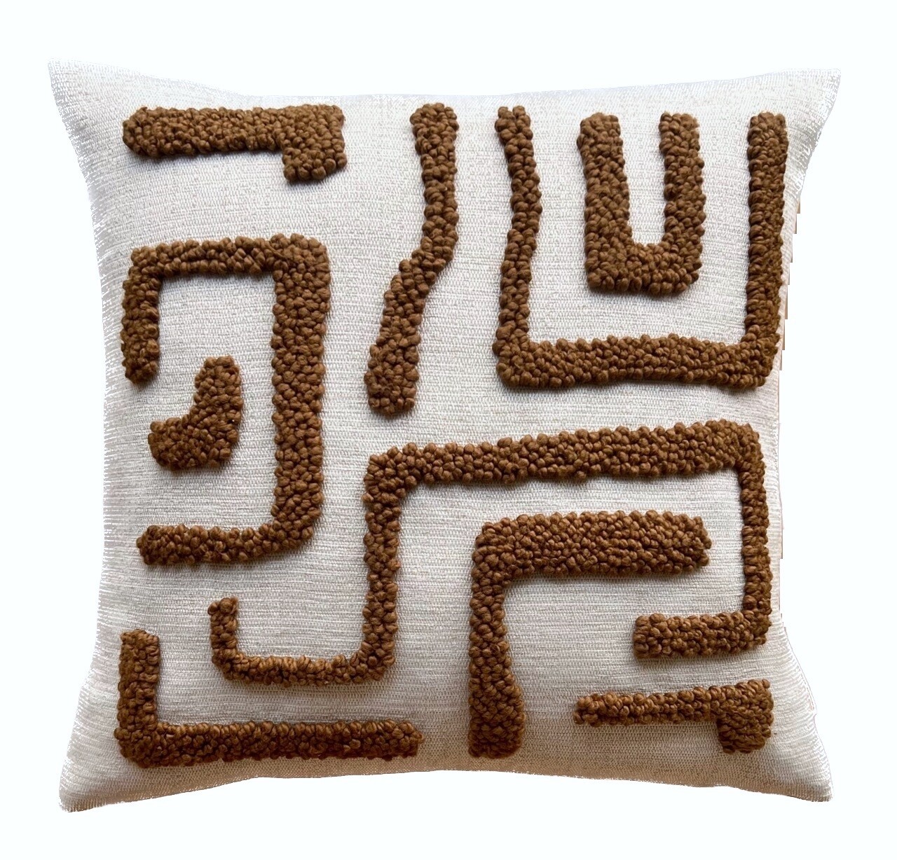 Punch Needle Kuba Pattern 1 - Brown