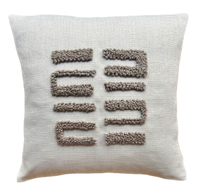 Punch Needle Kuba Pattern 2 - Taupe