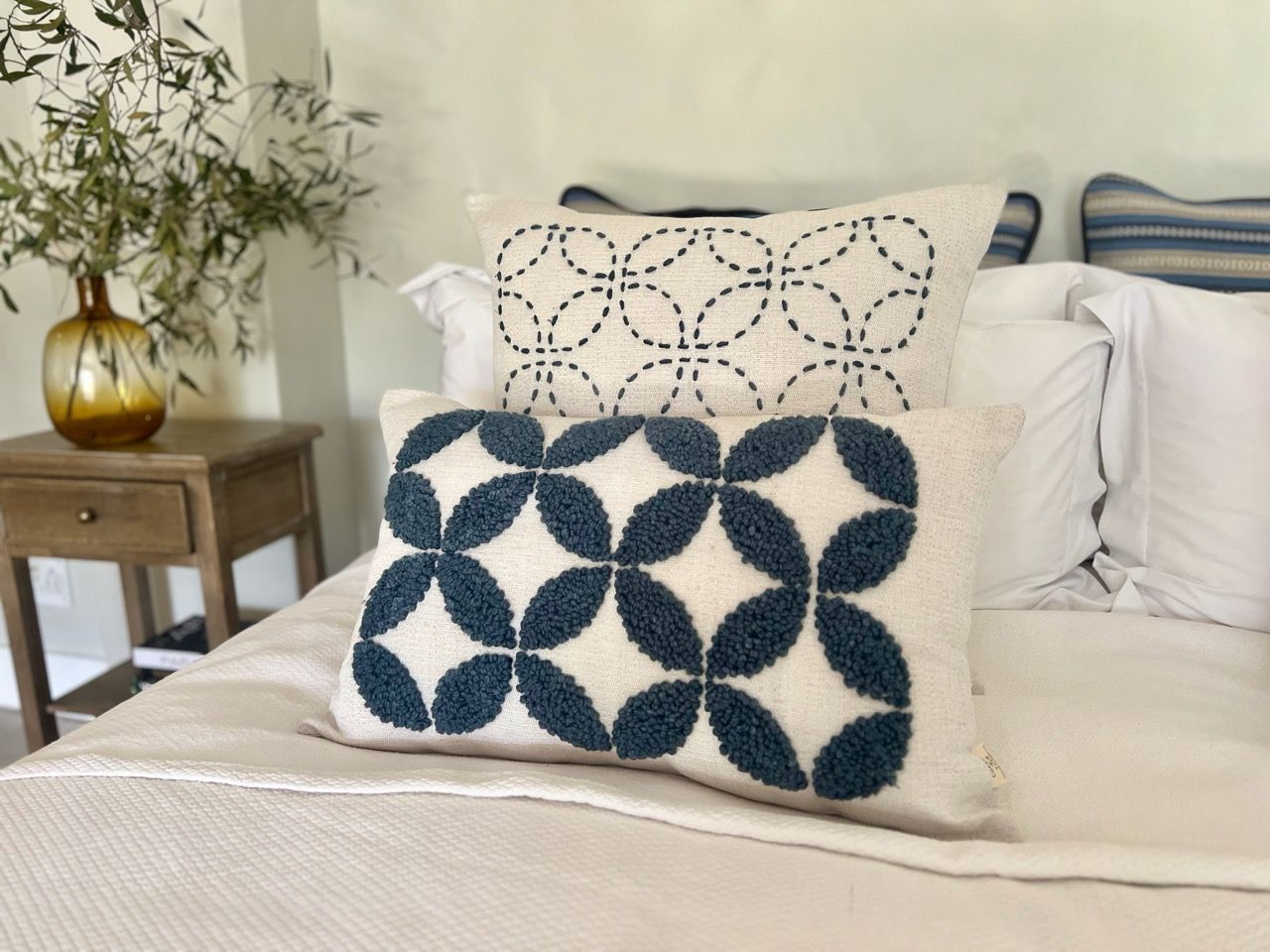 Punch Needle Fields Pattern 3 - Dusty Blue