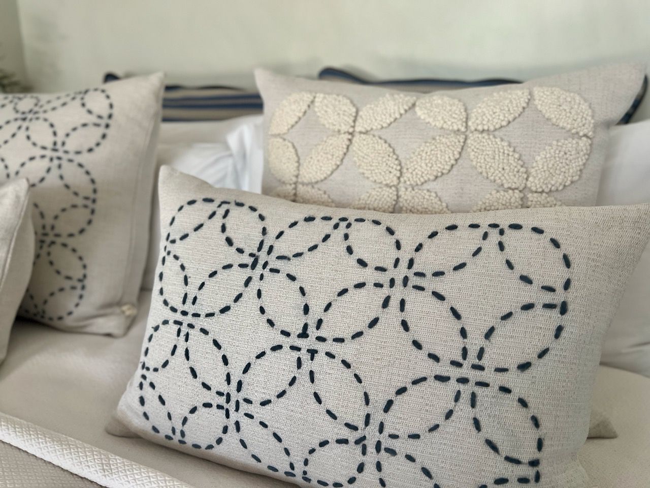 Punch Needle Fields Pattern 4 - Dusty Blue