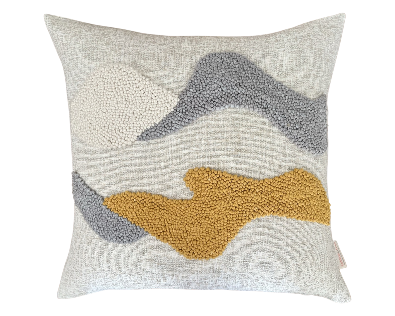 Punch Needle Landscapes Pattern 1 - Mustard, Grey &amp; Natural