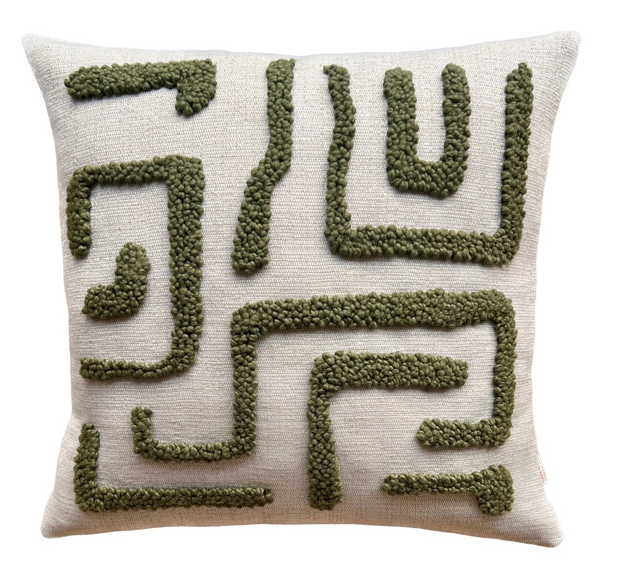 Punch Needle Kuba Pattern 1 - Olive Green