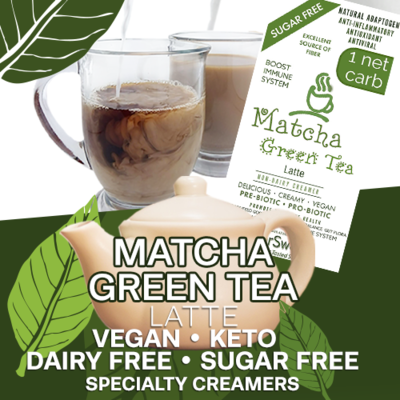 Matcha Green Tea Latte / Creamer GFCF VEGAN KETO