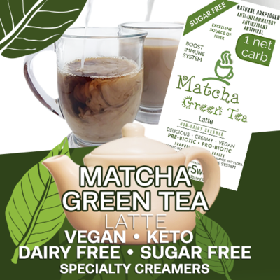 (one) 1 PACKET (makes 2 cups ea) ONE NET CARB Matcha Green Tea Latte