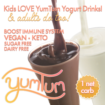 YUMTUM Yogurt Drinks - SWEET Creamers - Choose A Travel pack (makes 4-8 cups) Sugar-free Dairy-free -BOOST IMMUNE SYSTEM- Anti-inflammatory AntiViral Antioxidant - KETO VEGAN - FREE SHIPPING