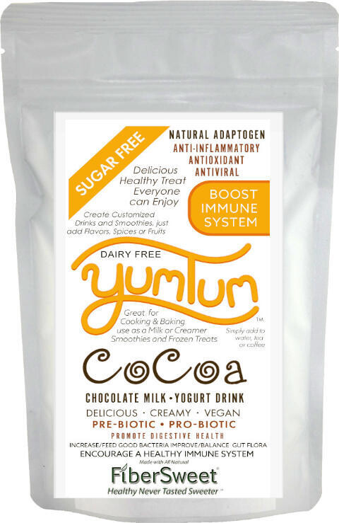 1 (one) POUCH Resealable Pouch (makes 64-128 cups)
Chocolate Milk
YUMTUM COCOA
Milk/Yogurt Drink