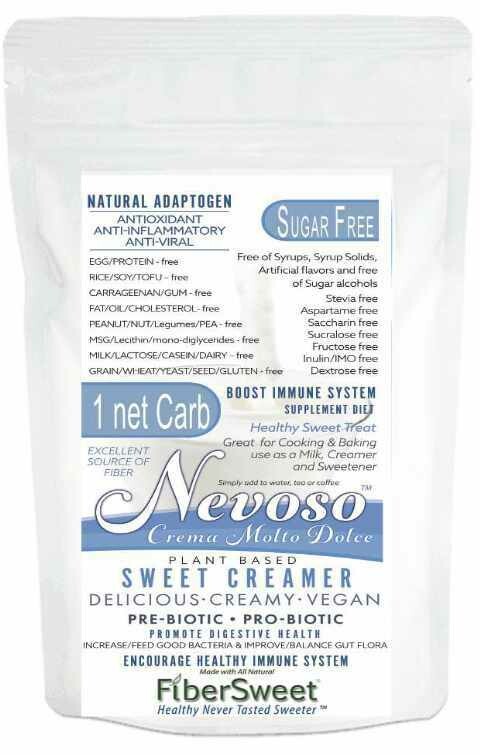 (Bulk) (one) 1 POUCH Resealable Pouch (makes 50-100 cups)  ONE NET CARB  SWEET Creamer - Crema Molto Dolce