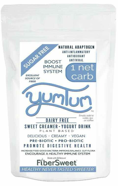 (Bulk) (one) 1 POUCH Resealable Pouch (makes 50-100 cups)  ONE NET CARB Sweet Creamer YUMTUM   Creamer/Yogurt Drink