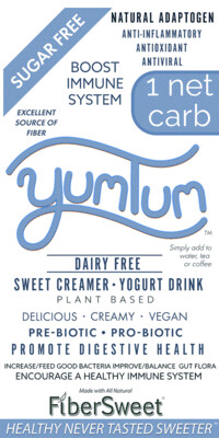 (BULK) 1 (one) - 1Kg Resealable Bag (makes 140-280 cups) ONE NET CARB Sweet Creamer YUMTUM Creamer/Yogurt Drink