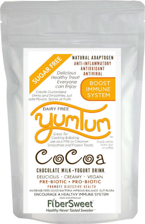 1 (one) POUCH Resealable Pouch (makes 64-128 cups) Chocolate Milk YUMTUM COCOA Milk/Yogurt Drink