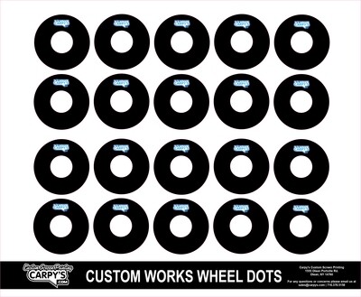 Customworks Foam Tire Wheel Dots (choose your color)