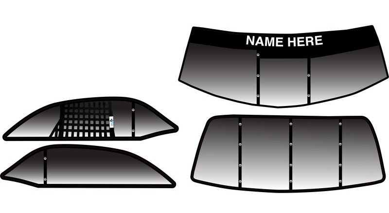 Shark Dodge Challenger HatTrick SC, Custom Window Decals
