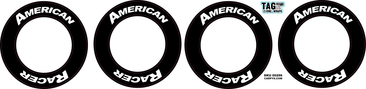 American Racer | CRC Rubber Tire Side Wall Decals