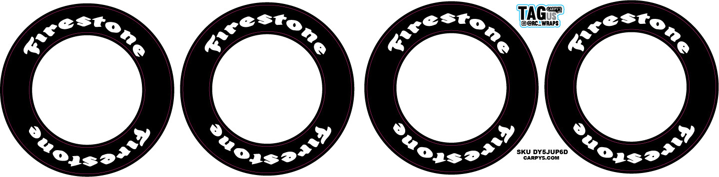 Firestone | CRC Rubber Tire Side Wall Decals