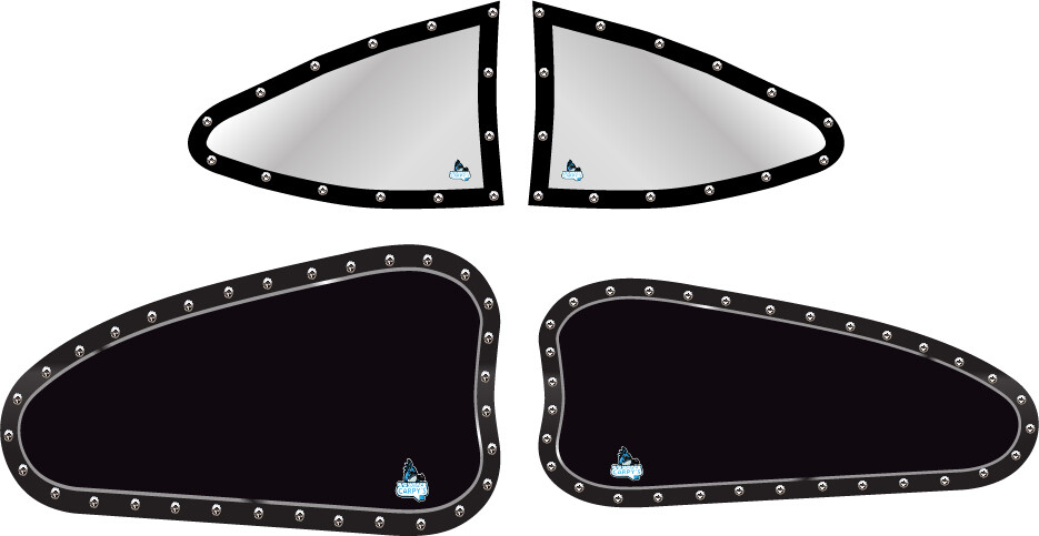 1/8 Late Model Side Window Decal Set