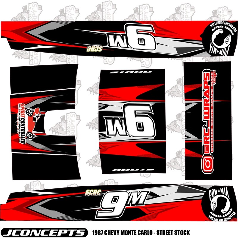 JConcepts 1987 Chevy Monte Carlo Wrap (Custom Designed to Order)