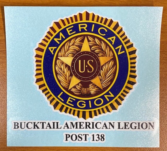 Bucktail American Legion Sticker
