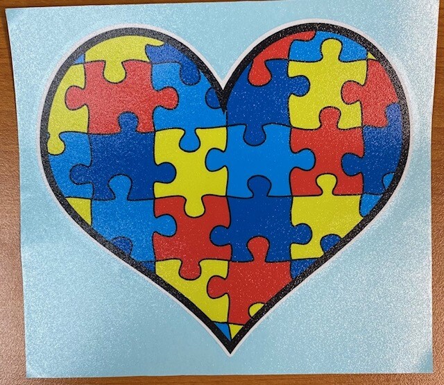 Autism Awareness | Puzzle Heart Sticker