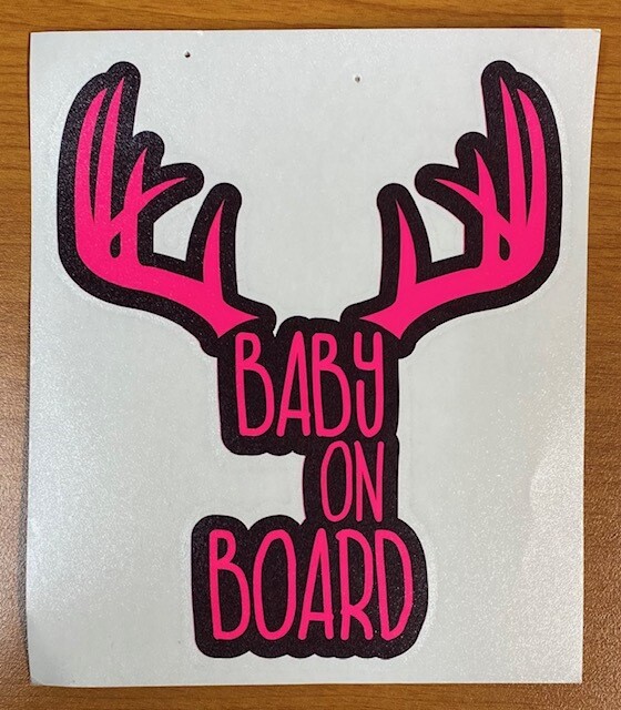 Baby on Board | Antlers Sticker