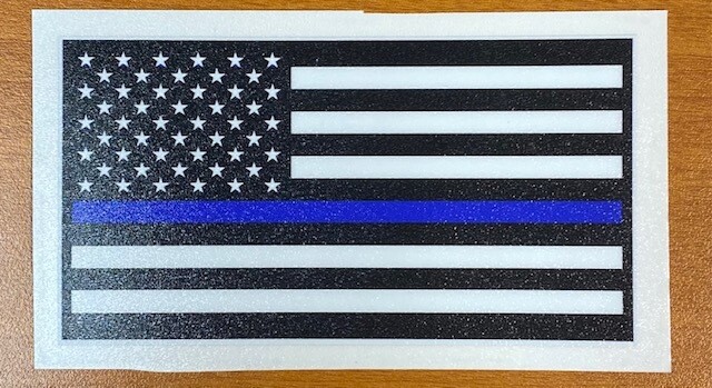 Thin Blue Line Flag Sticker