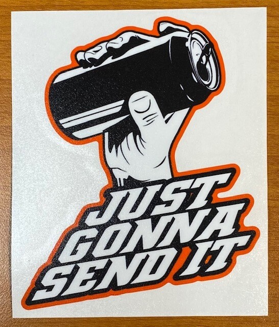 Larry Enticer | Just Gonna Send It Sticker