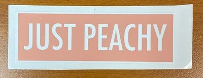 Just Peachy Sticker