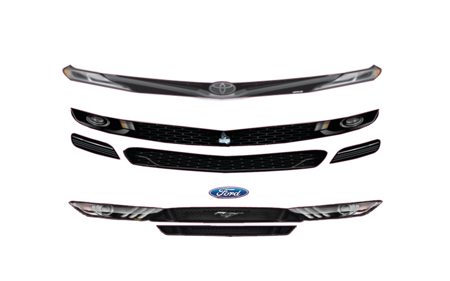 1RC Late Model Alternative Headlights &amp; Grille Pack