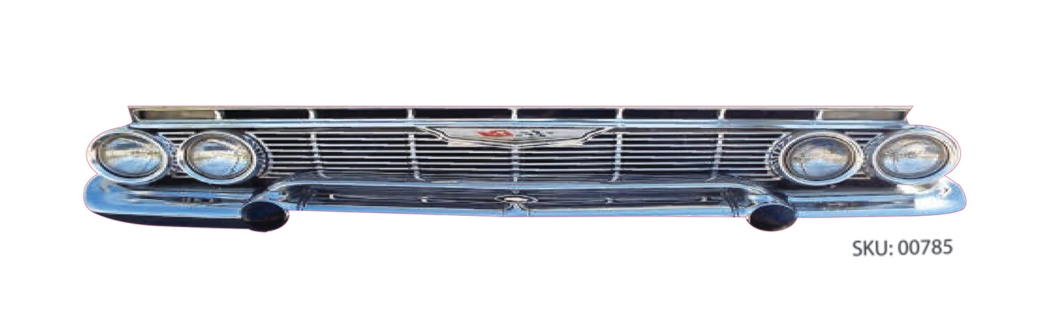 Chevy Station Wagon Alternative Headlight &amp; Grille Set for MR Kustoms LoKal Wagon