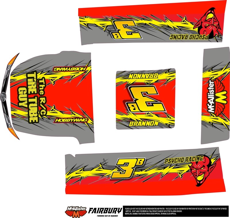 McAllister #323 Fairbury Late Model Wrap (Custom Designed to Order)