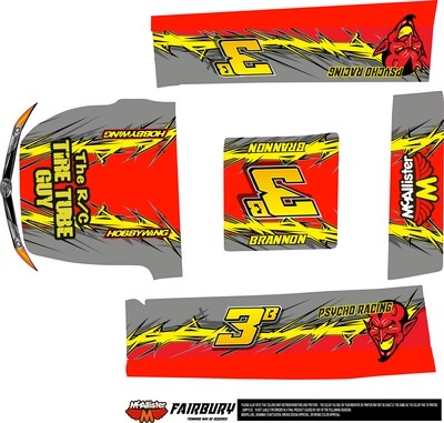McAllister #323 Fairbury Late Model Wrap (Custom Designed to Order)