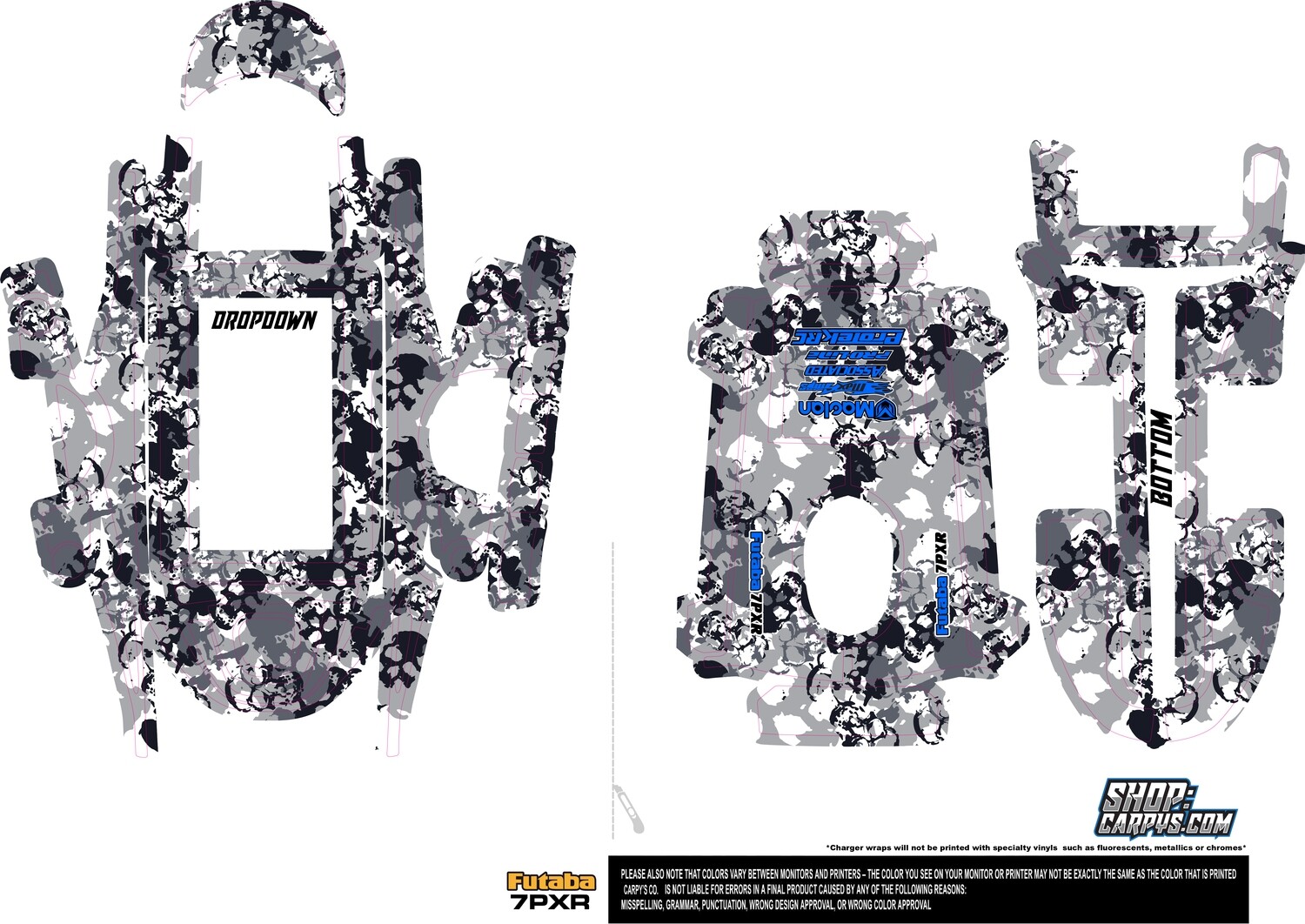 Futaba 7PXR Radio Wrap (Designed to Order)