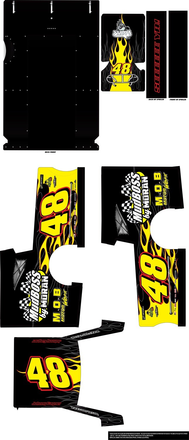 GT Bodies Sail Panel Mudboss Wraps (Custom Designed to Order)