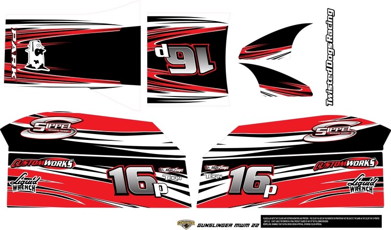 Sippel Speedshop Gunslinger MWM 22  Mid West Modified Body Wrap