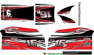 Sippel Speedshop Gunslinger MWM 22  Mid West Modified Body Wrap