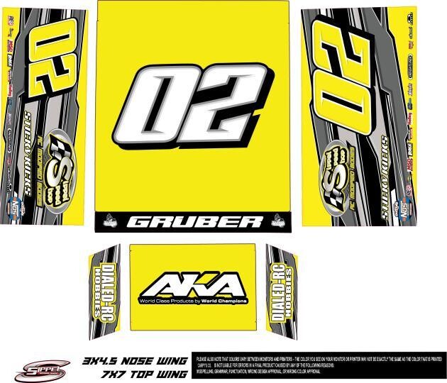 Sippel Speedshop 7 Inch Sprint Wing Wraps (Designed to Order)