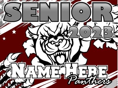 Customizable Portville Senior Yard Sign