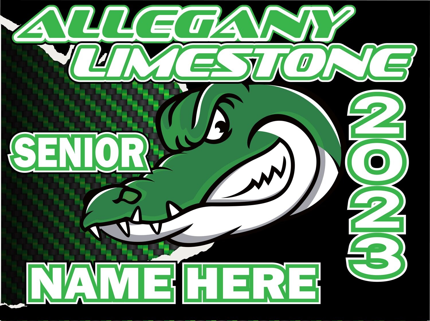 Customizable Allegany Limestone Yard Sign
